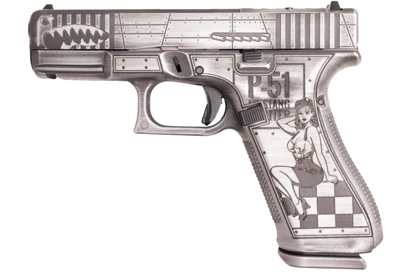 GLOCK 45 MOS 9mm Optic Ready Pistol with P-51 Mustang WWII Finish